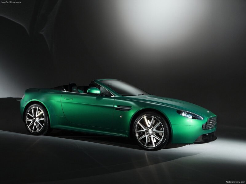 green aston martin convertible