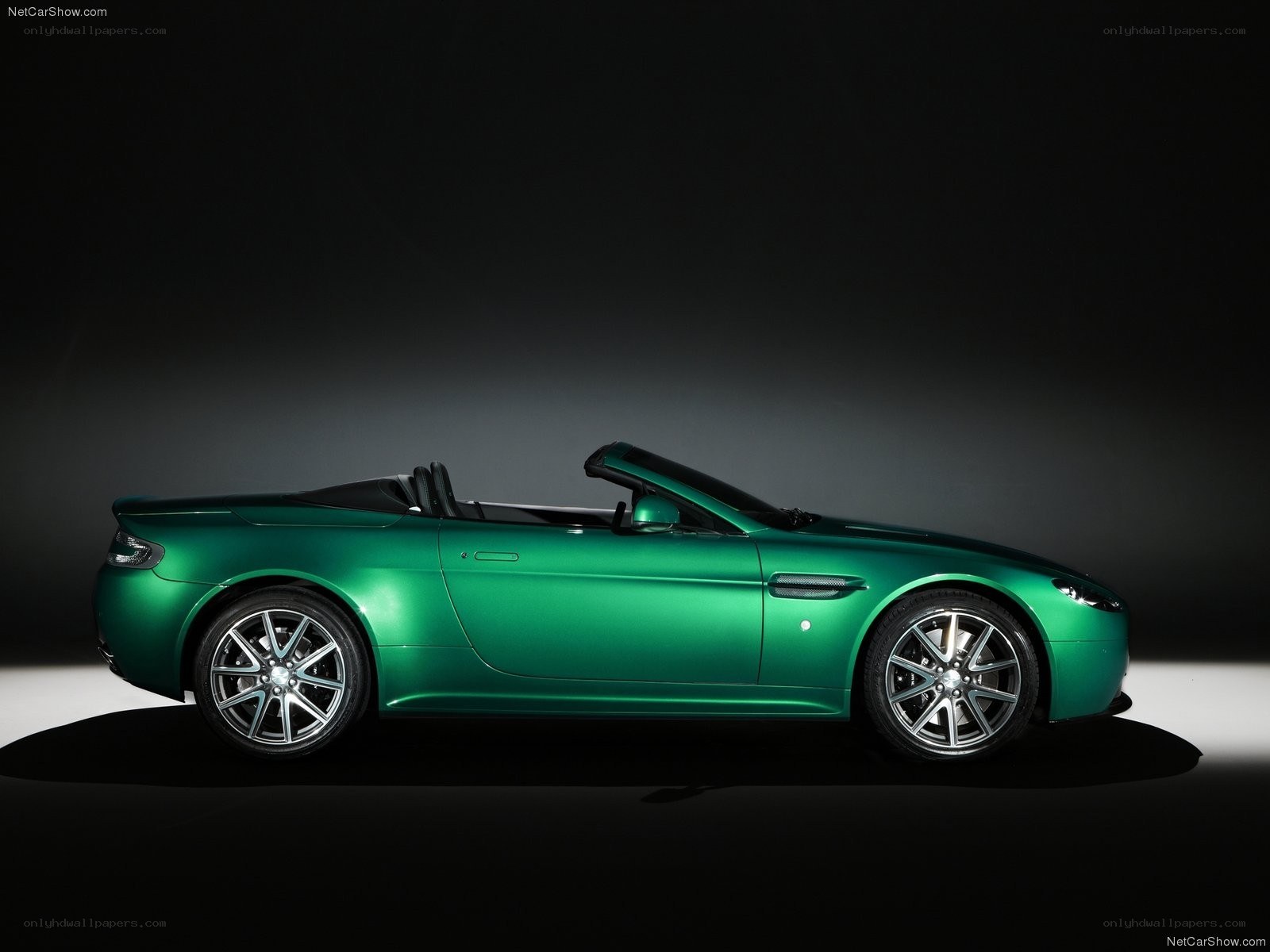 green aston martin convertible