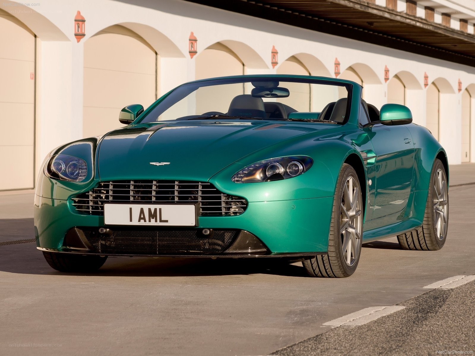 green aston martin convertible