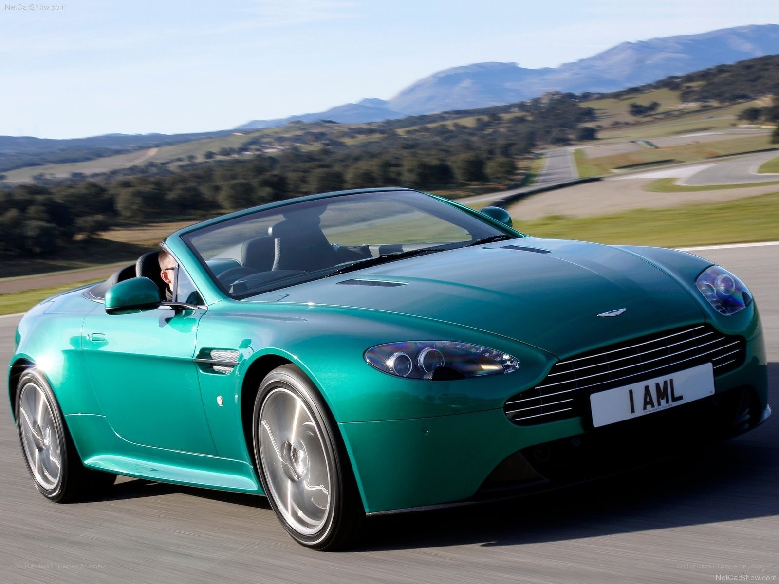 green aston martin convertible