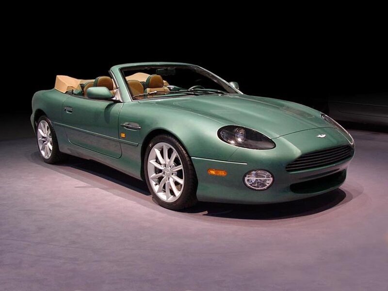 green aston martin convertible