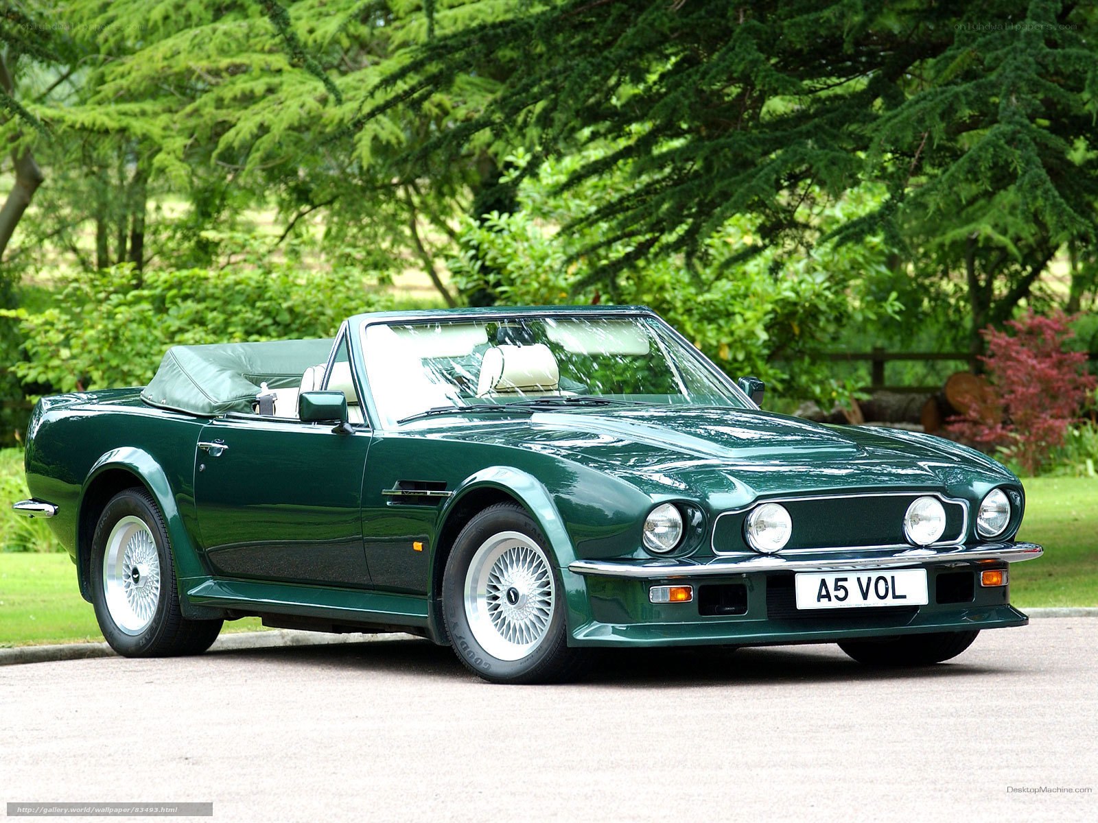 green aston martin convertible