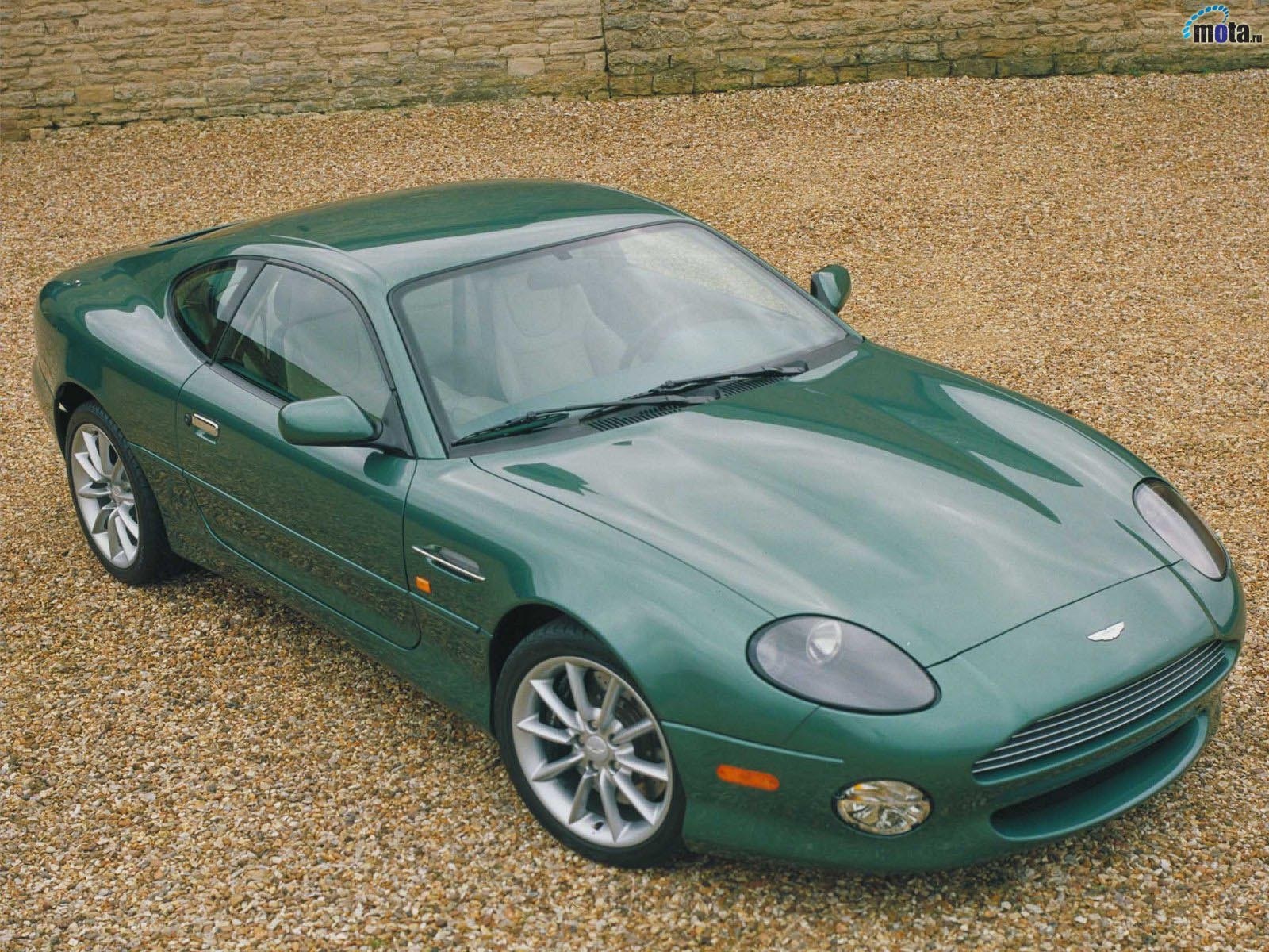 green aston martin coupe