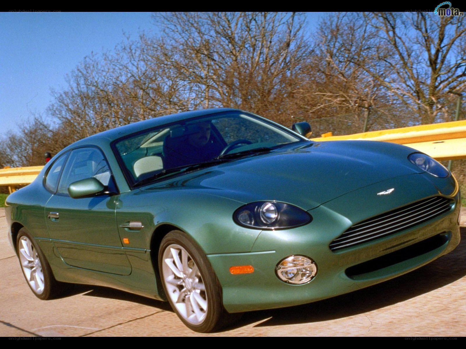 green aston martin coupe