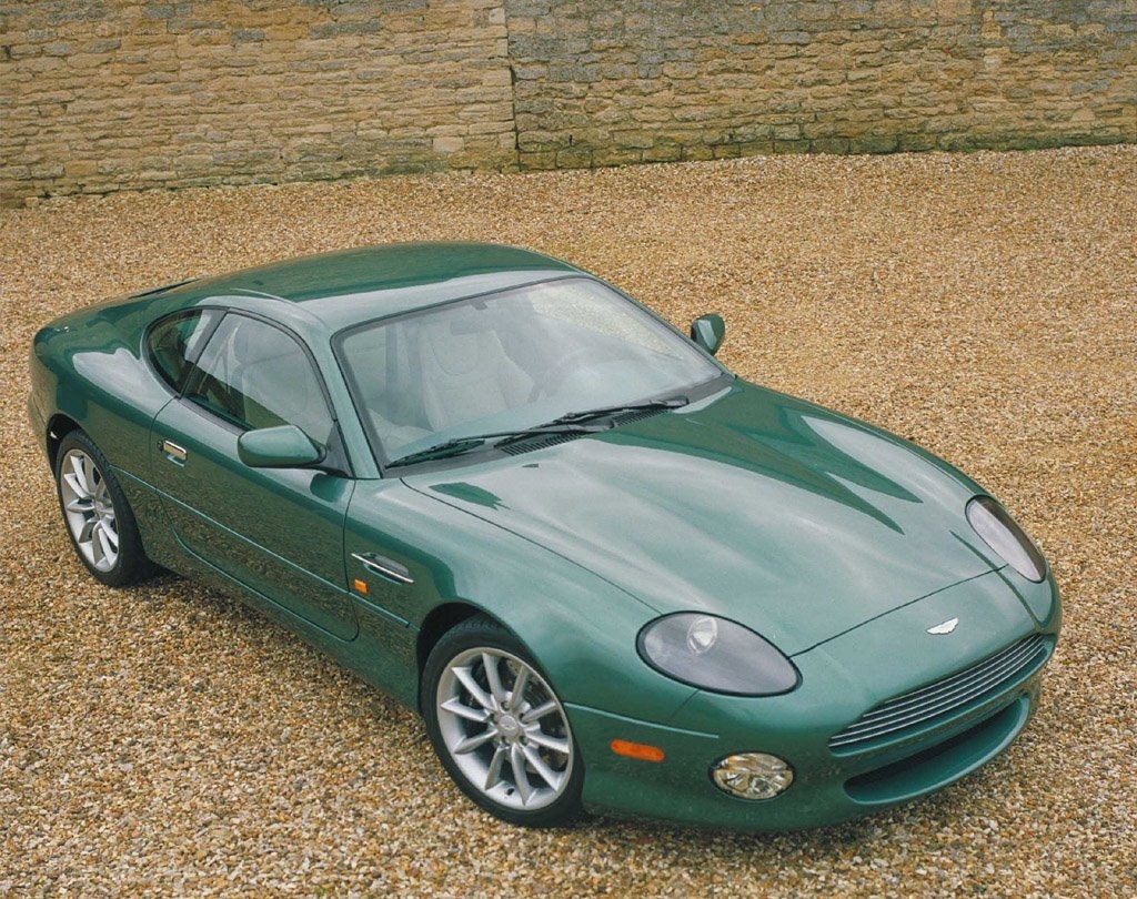 green aston martin coupe