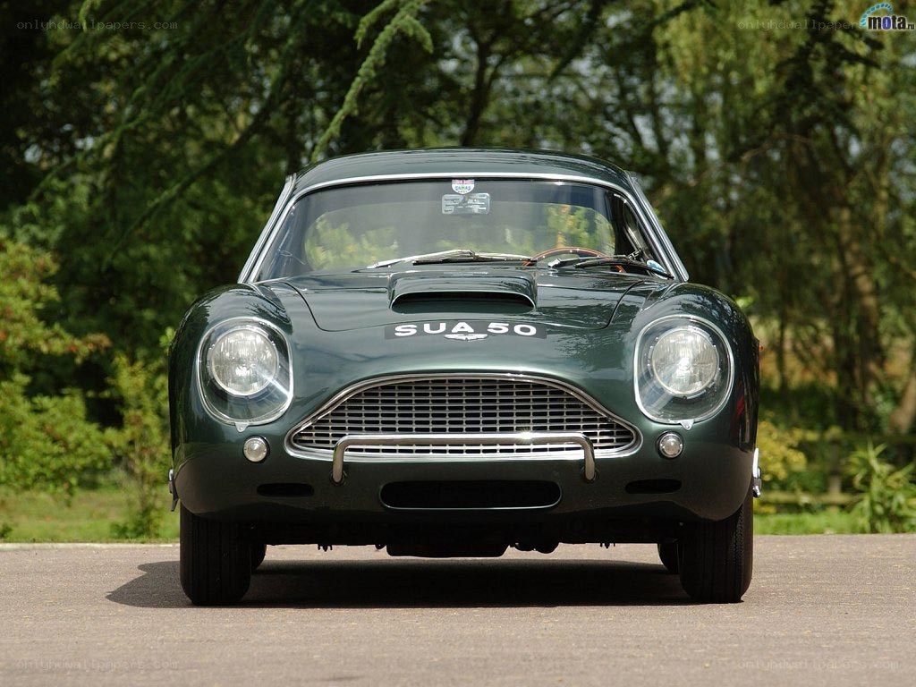 Green Aston Martin DB4 GT