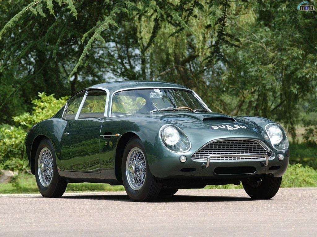 Green Aston Martin DB4 GT