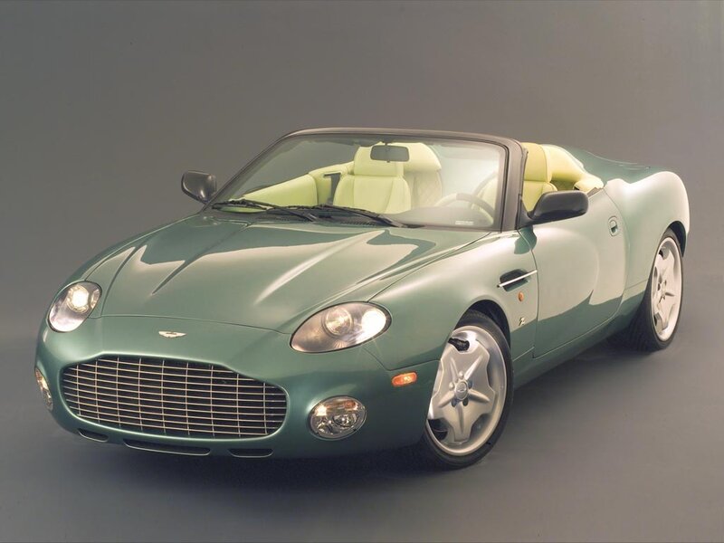 Green Aston Martin DB7 Vantage Volante