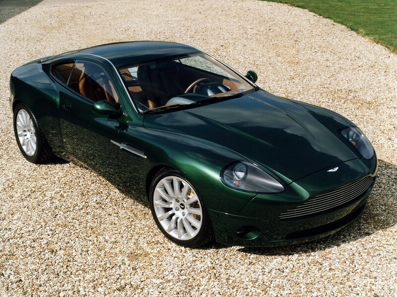 Green Aston Martin sports car