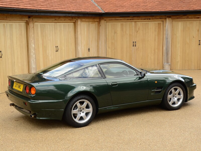 Green Aston Martin sports car