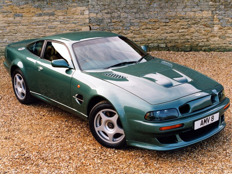 Green Aston Martin sports car