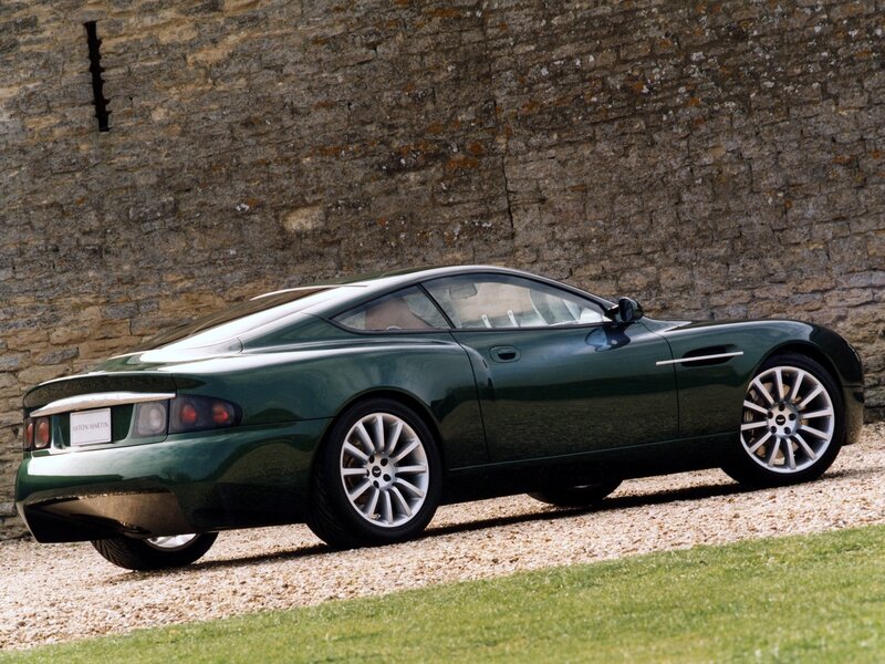 Green Aston Martin sports car