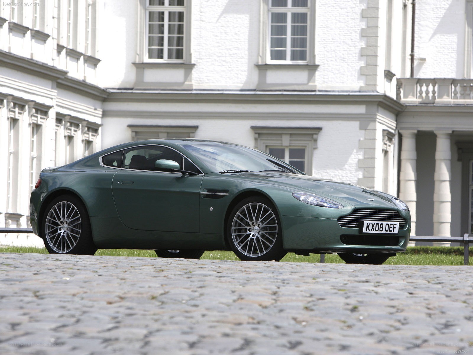 green aston martin v8 vantage
