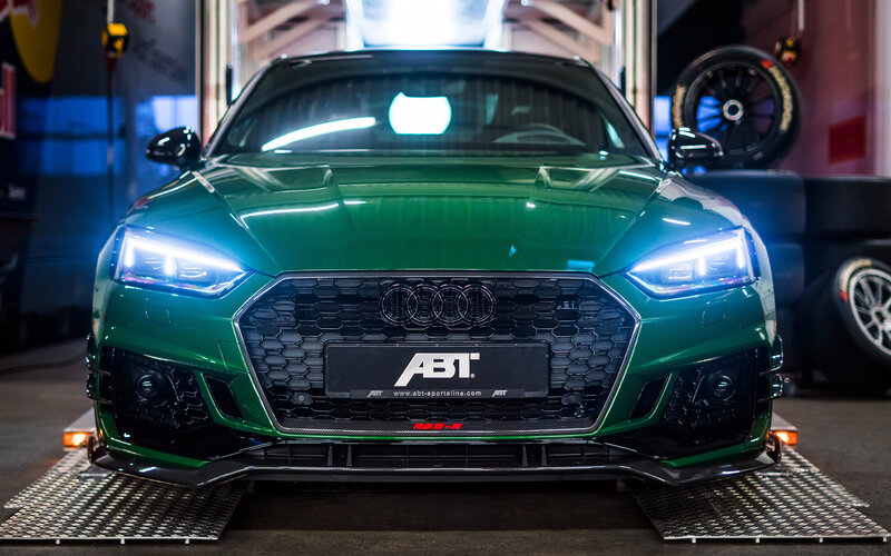 Green Audi Car