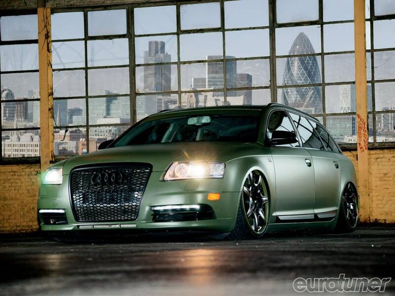 Green Audi Station Wagon — Dramatic