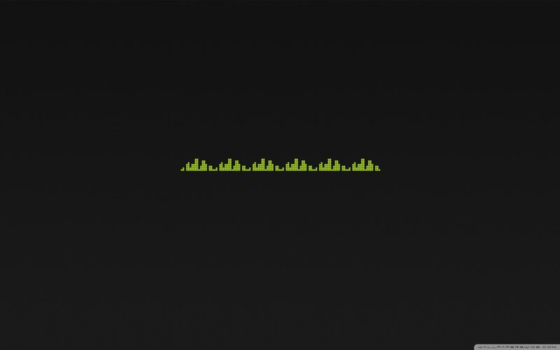 Green Audio Equalizer — Black