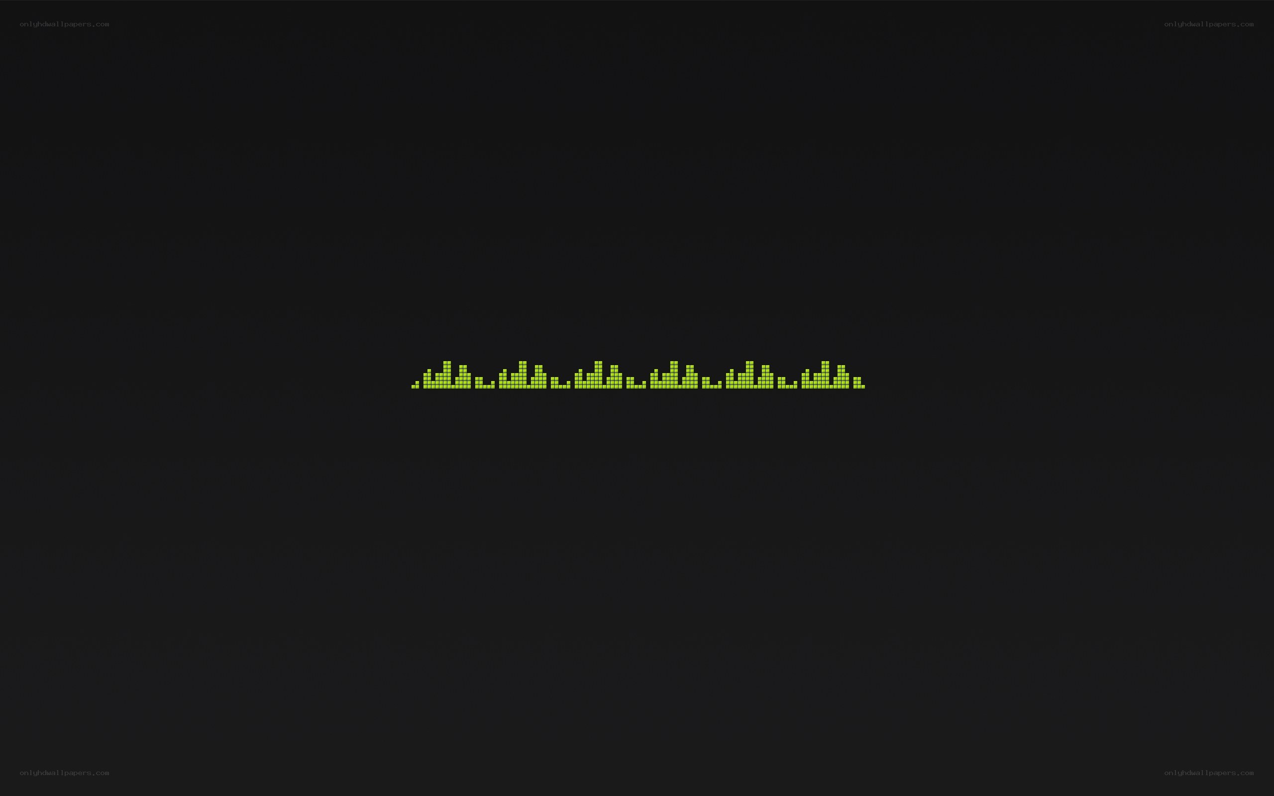 green audio visualizer on black