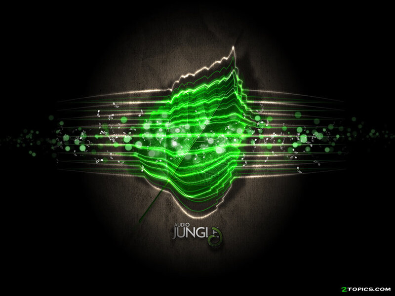 Green Audio Wave Design — Dramatic