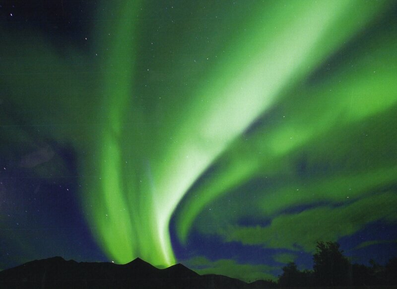 Green Aurora Borealis