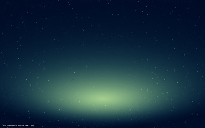 Green Aurora in Night Sky — Dark Blue