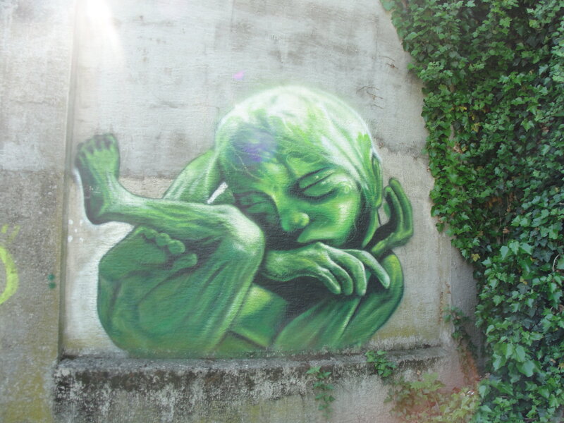 Green Baby Mural