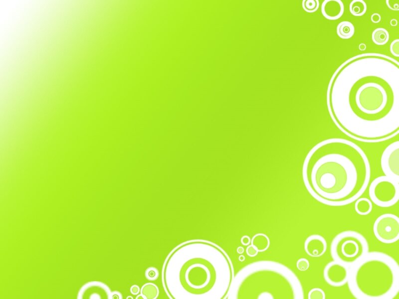 Green Background with Circles — Lime Green