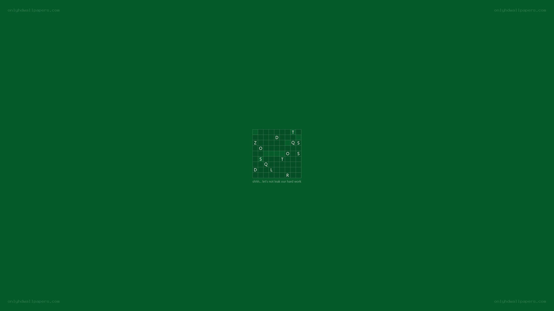 green background with crossword puzzle