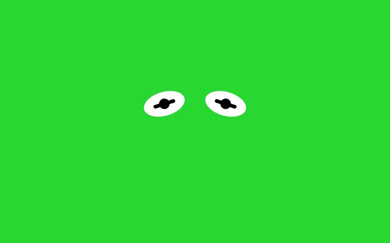 green background with eyes