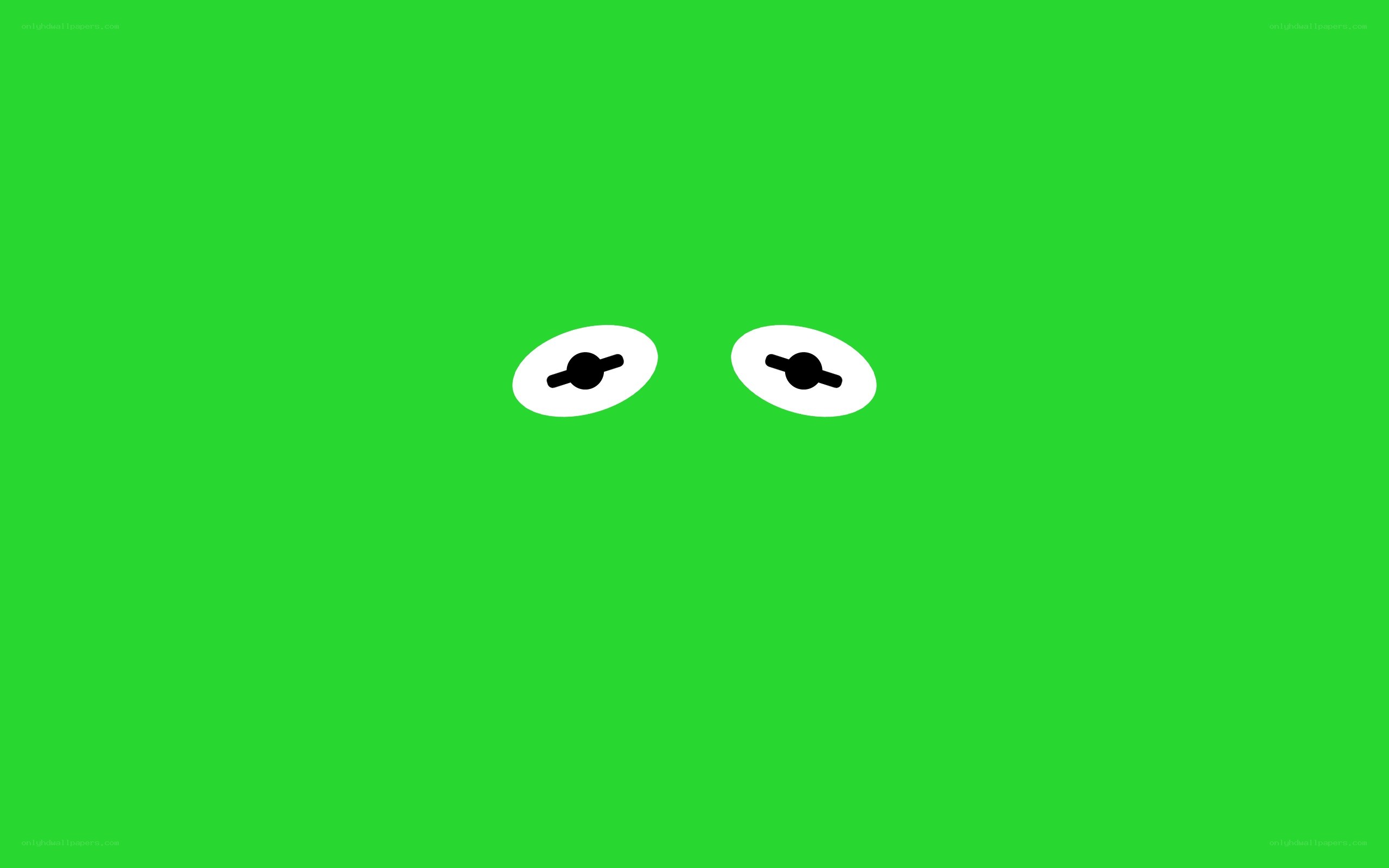 green background with eyes