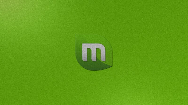 green background with logo