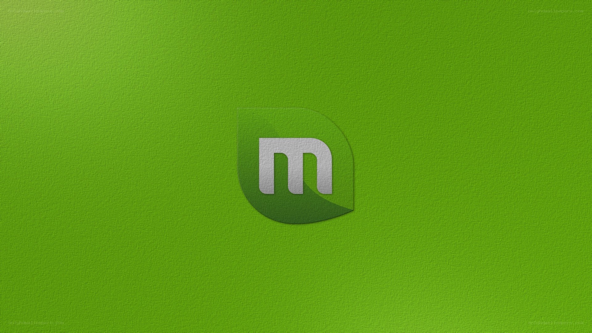 green background with logo