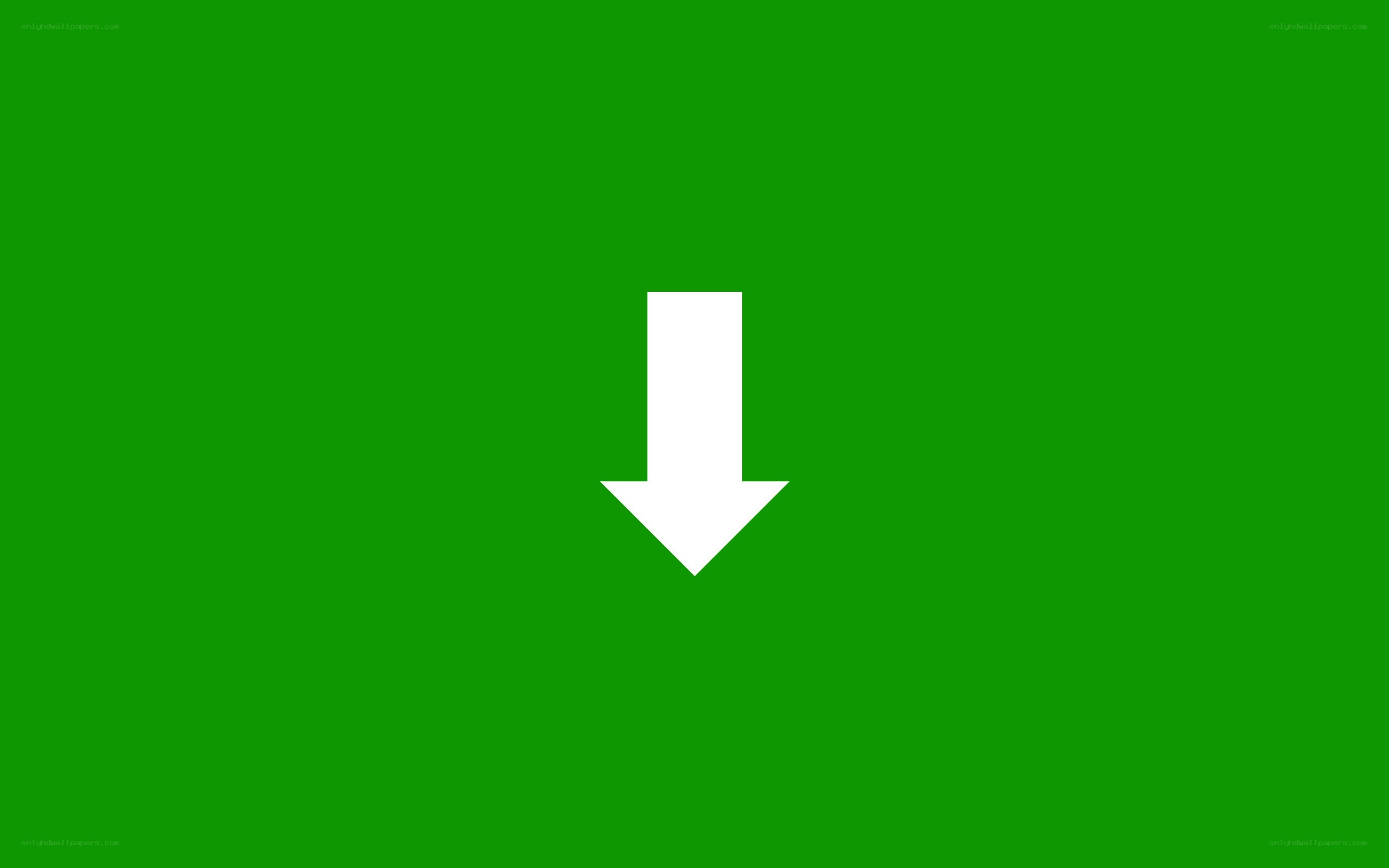green background with white arrow