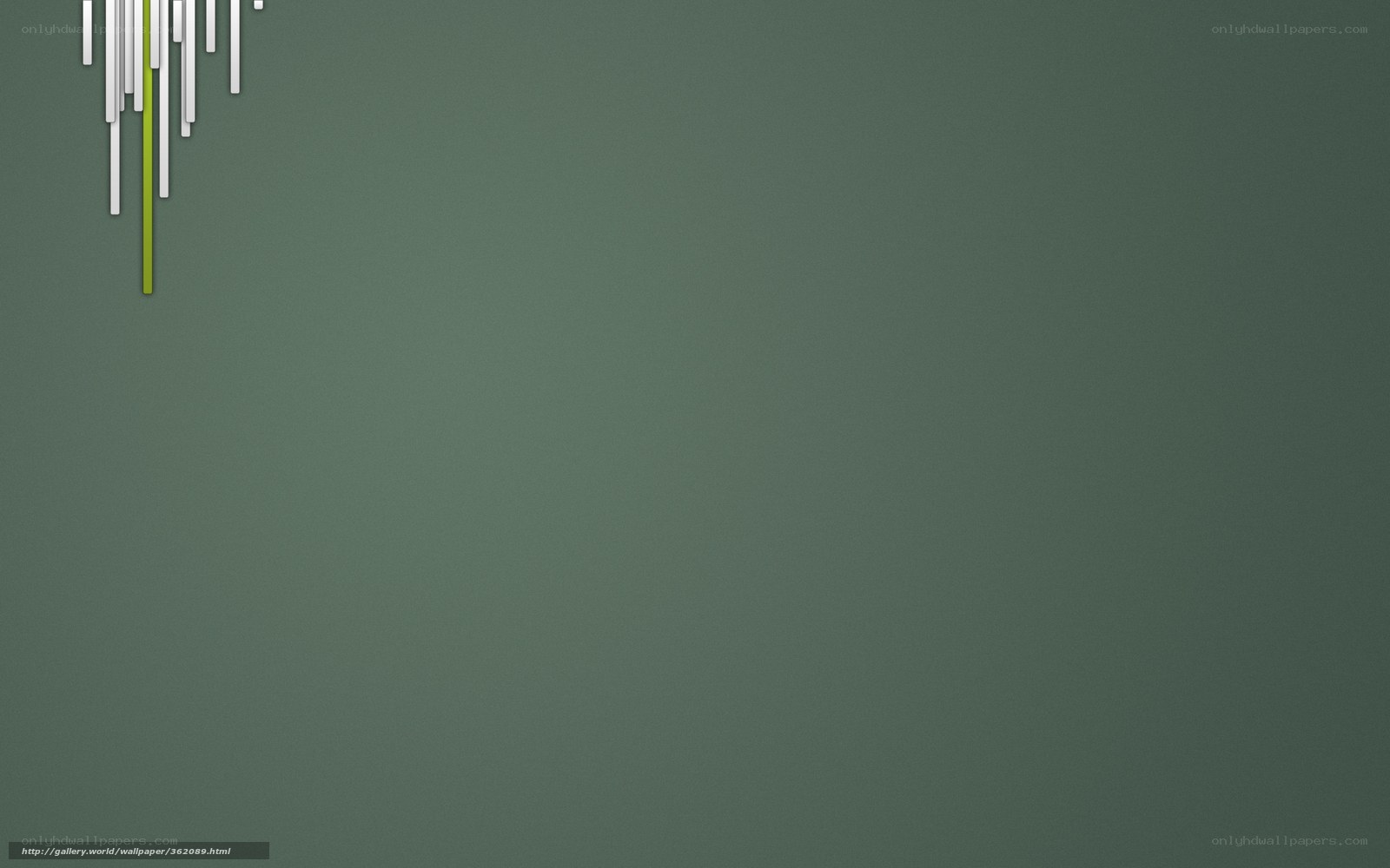 green background with white bars