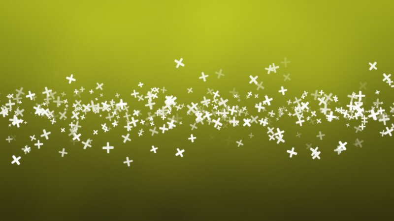 green background with white crosses