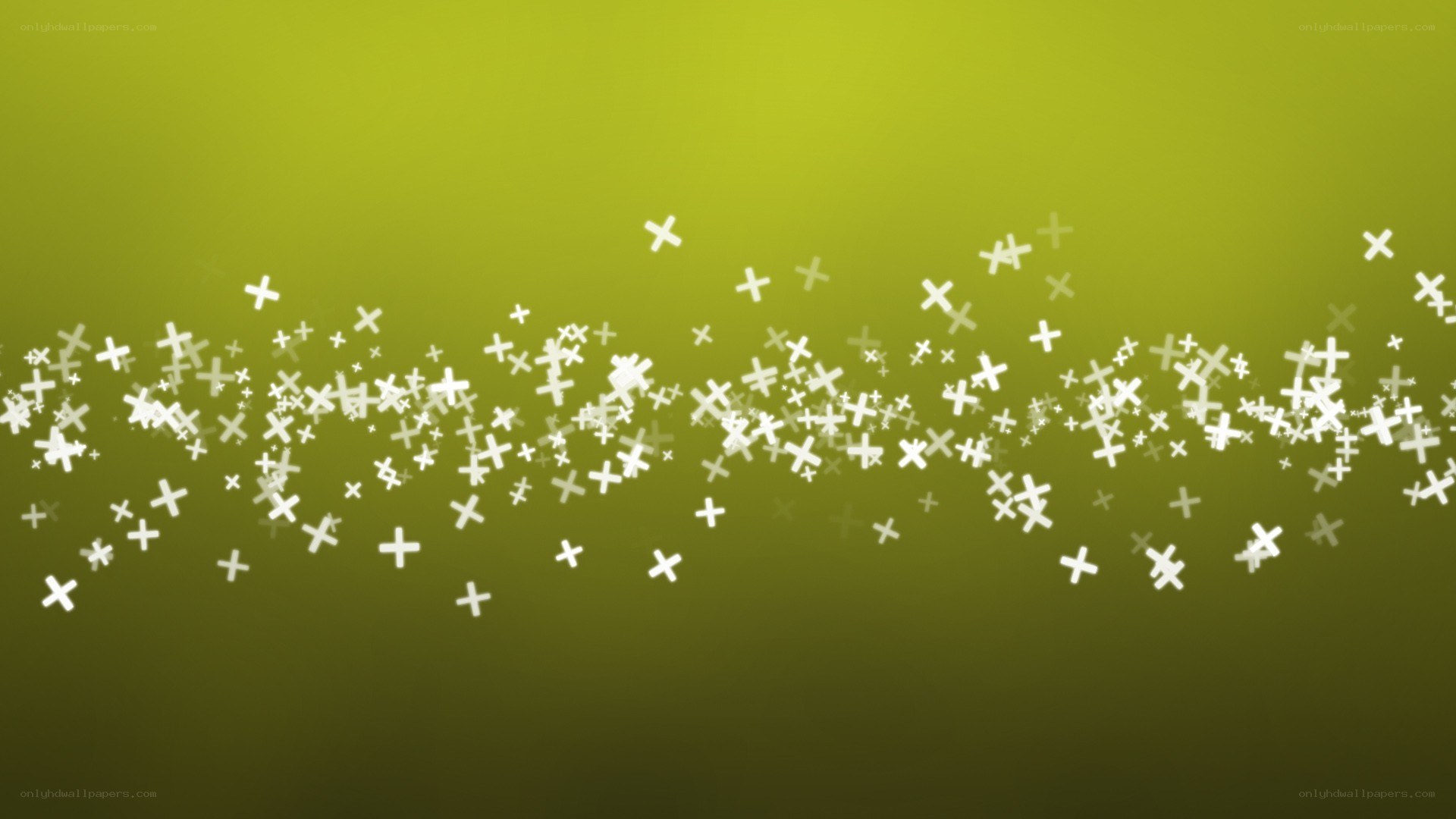 green background with white crosses