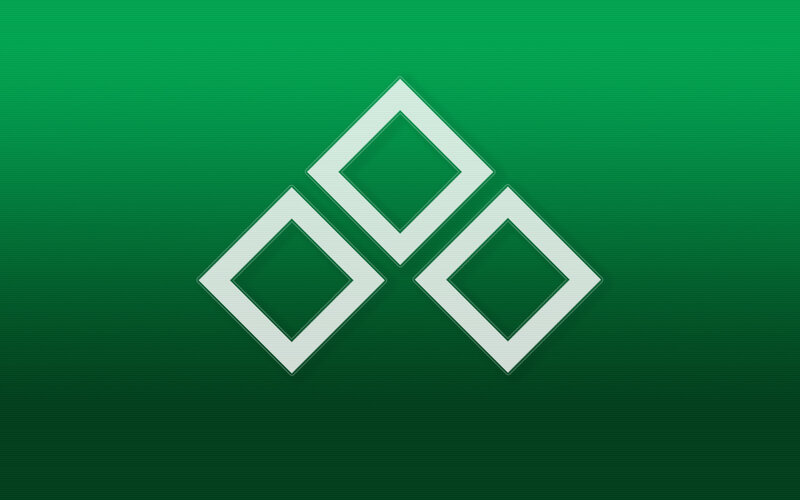 green background with white squares