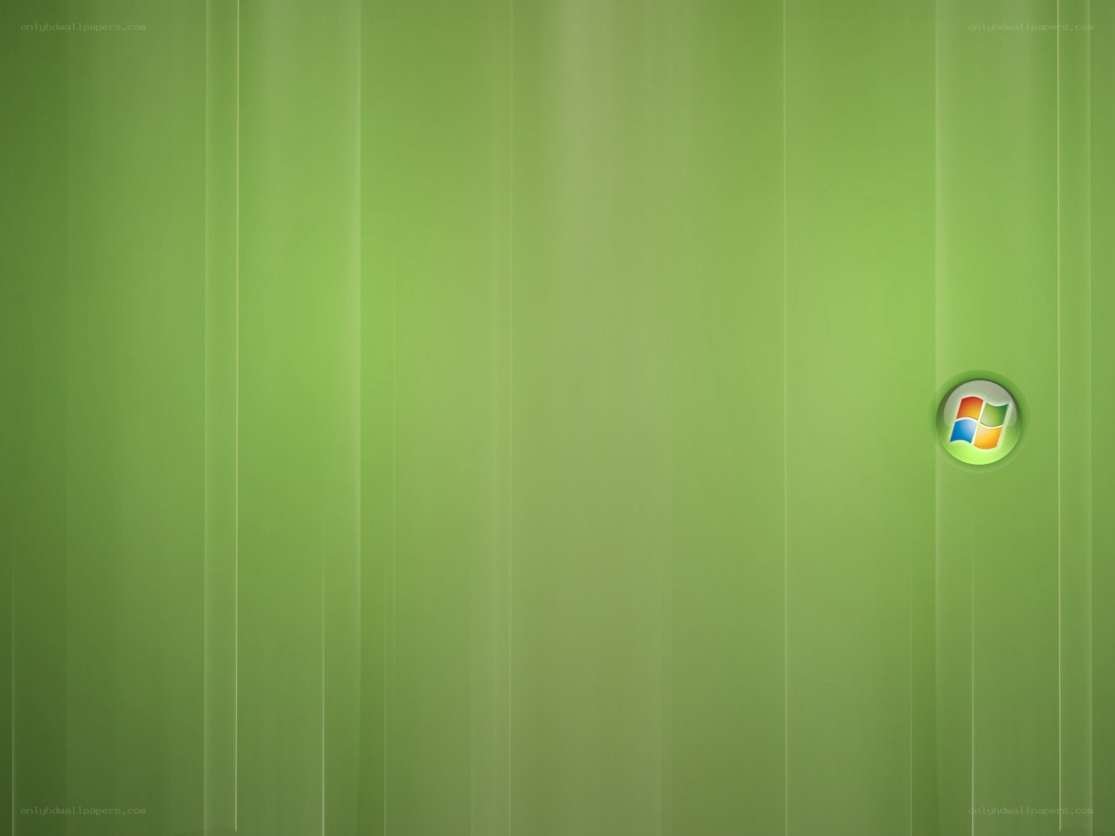 green background with windows logo