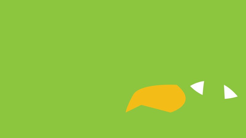 green background with yellow shape