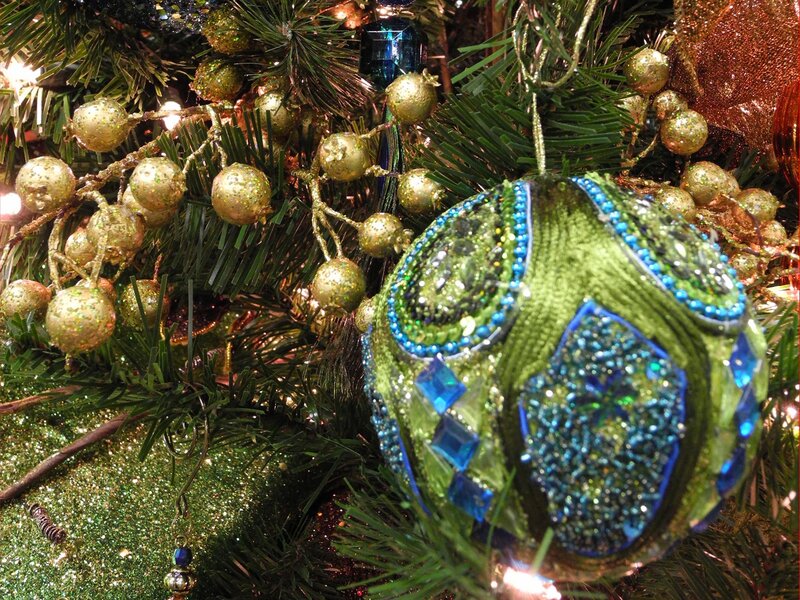 Green Beaded Ornament