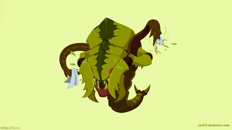 green beetle monster character