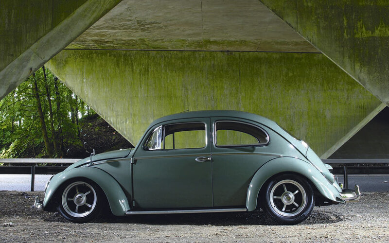 Green Beetle under a bridge