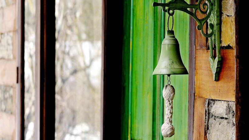 Green Bell on Rope