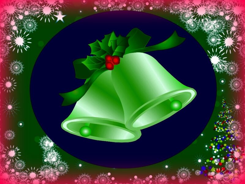Green Bells with Holly