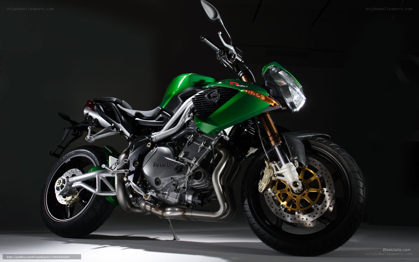 Green Benelli M30 motorcycle