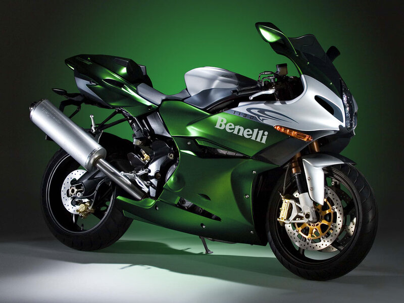 Green Benelli sport motorcycle