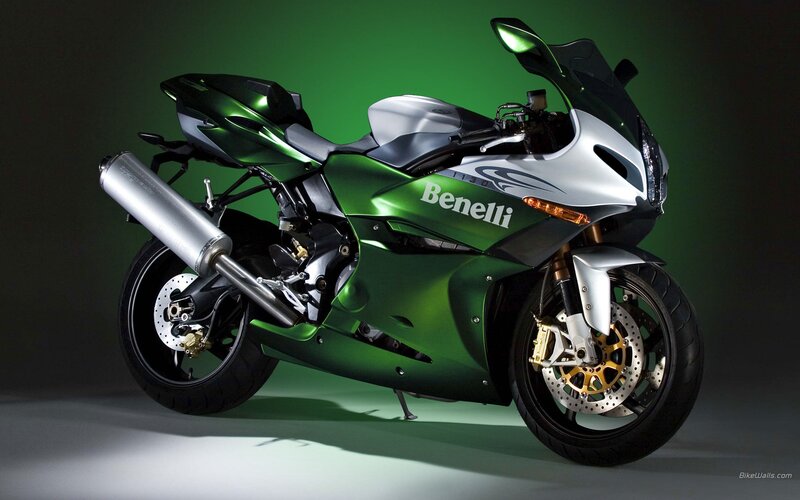 Green Benelli sport motorcycle