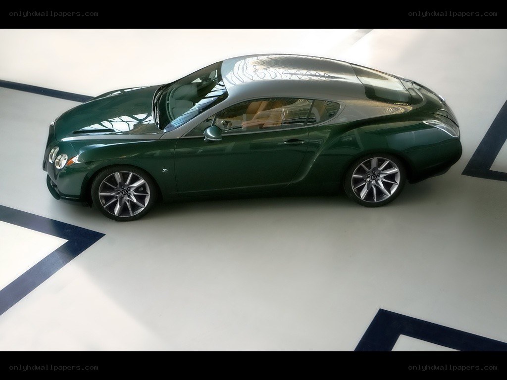 Green Bentley concept car