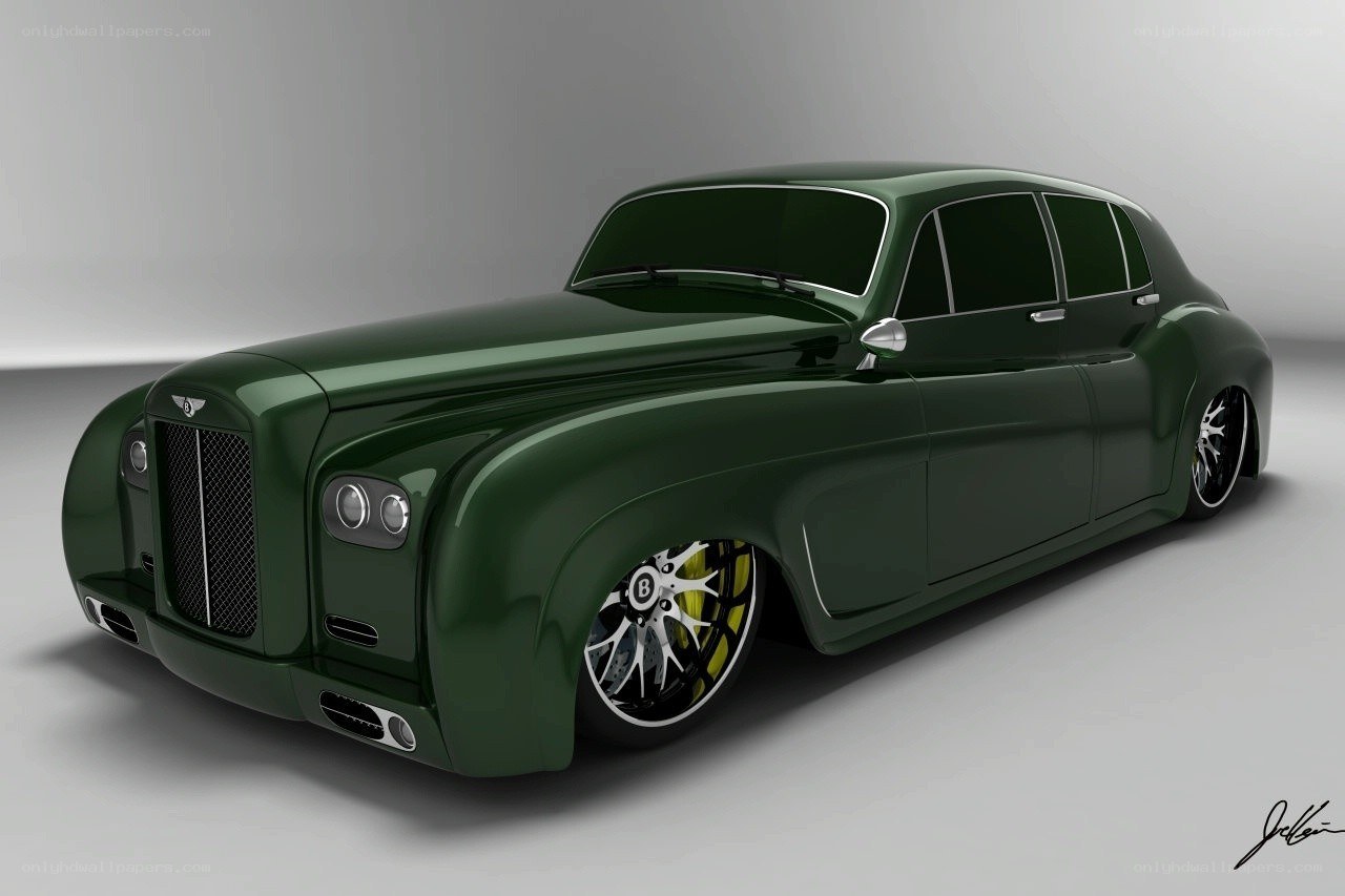 green bentley concept car