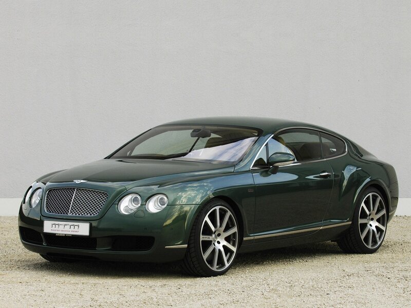 Green Bentley Continental GT