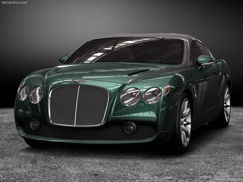 Green Bentley Coupe — Dramatic